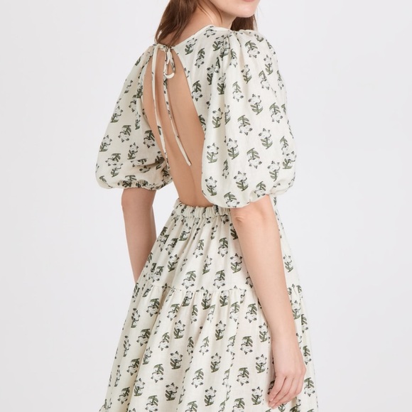 RHODE Midi Linen Dress Size Medium - Picture 10 of 17